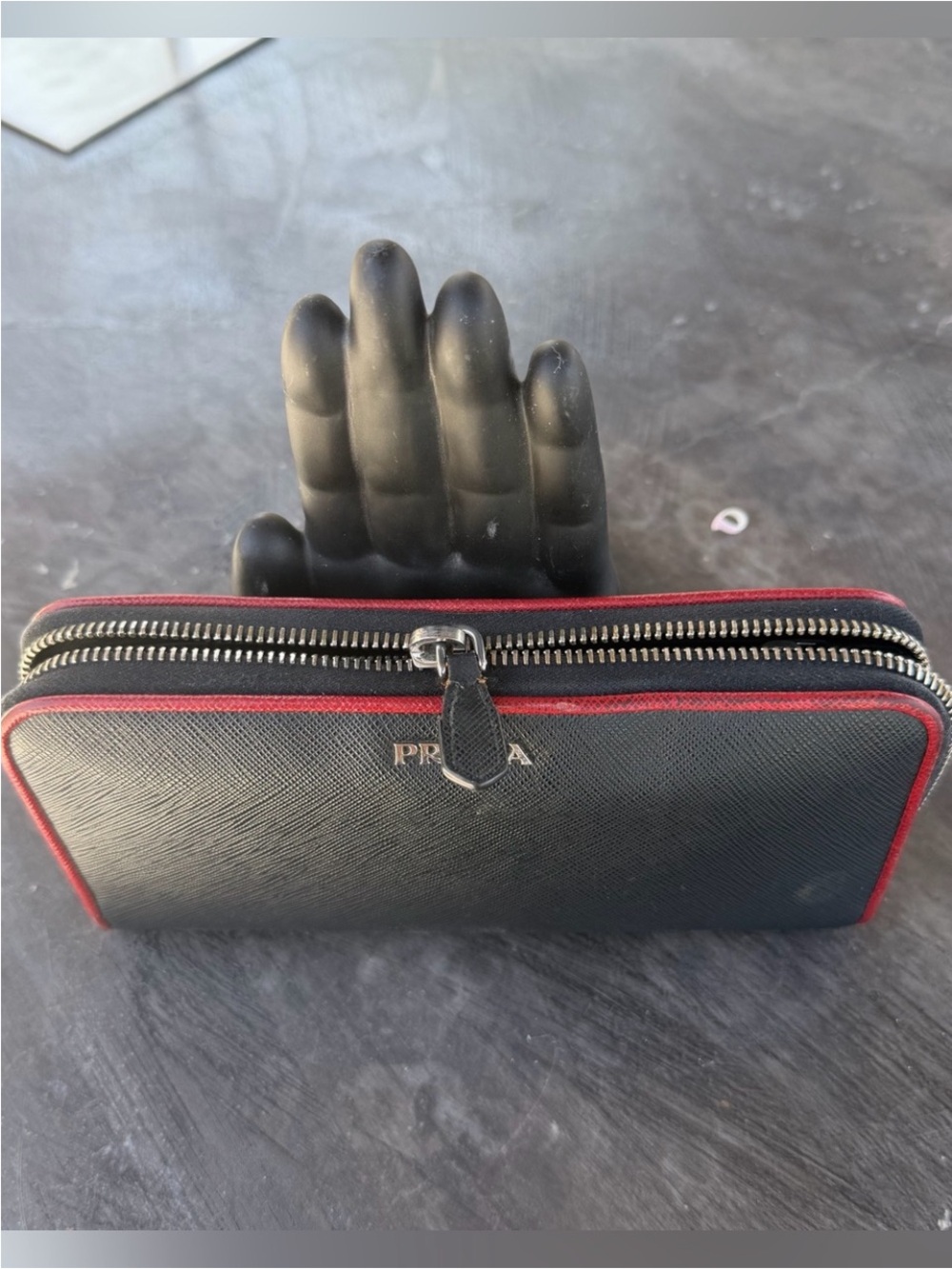 Prada Black Saffiano with Red Trim - Picture 9 of 9